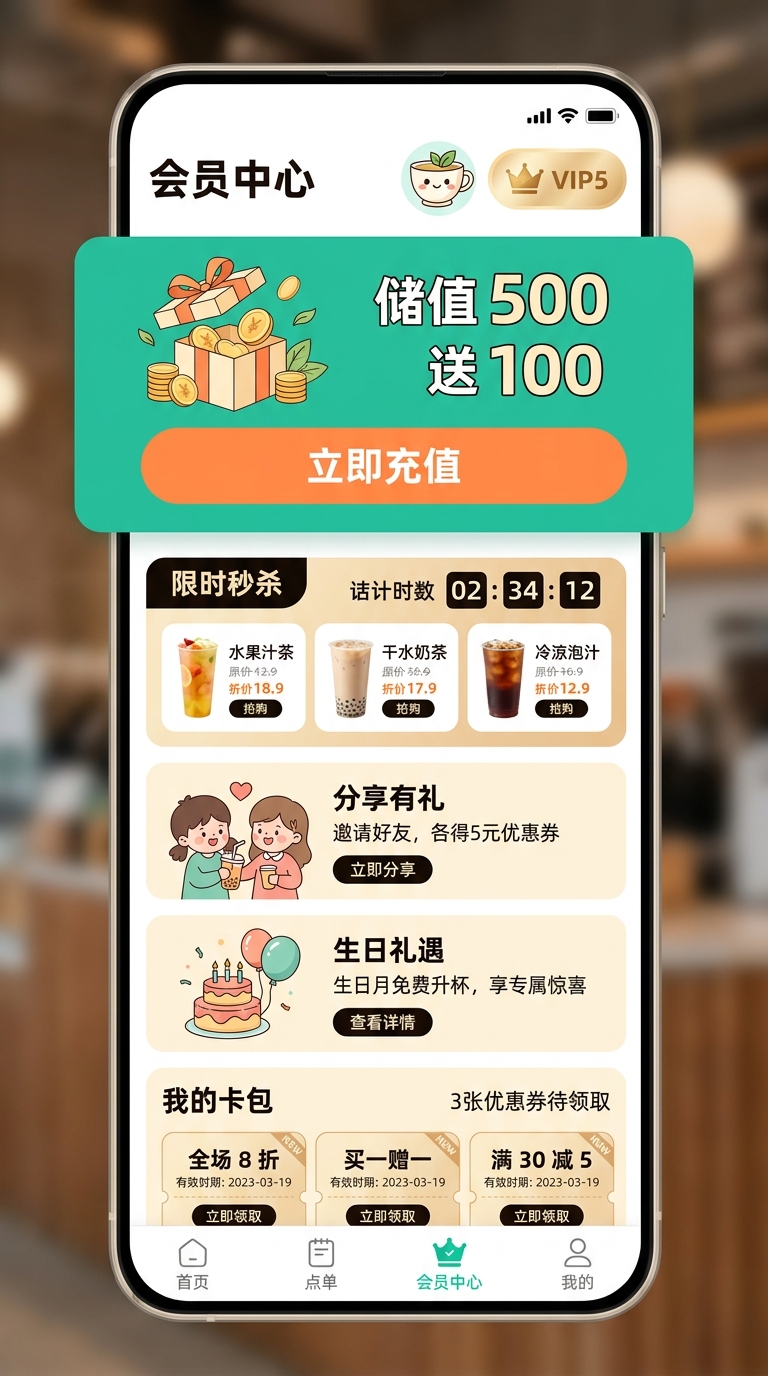 会员中心储值营销