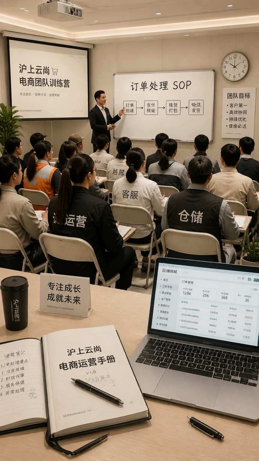 沪上云尚电商团队培训现场