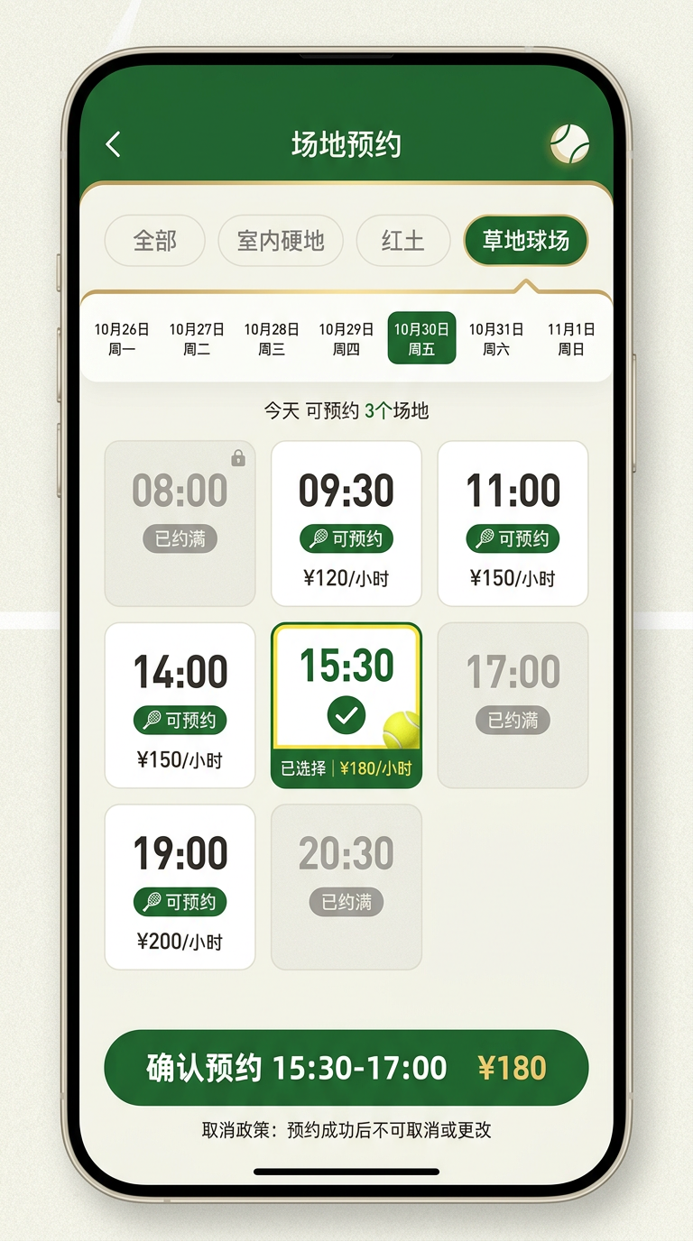 场地预约页
