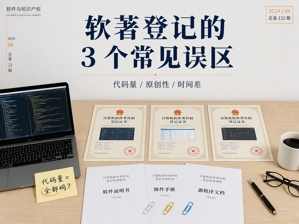 软著登记的 3 个常见误区封面