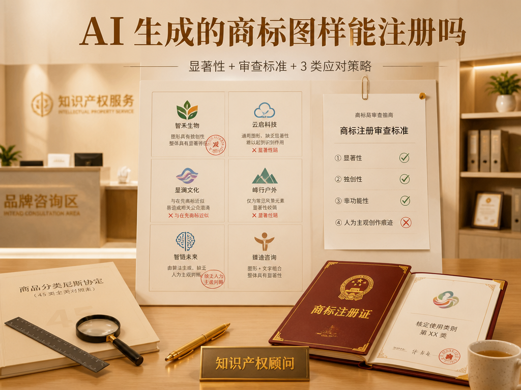 AI 生成商标图样封面